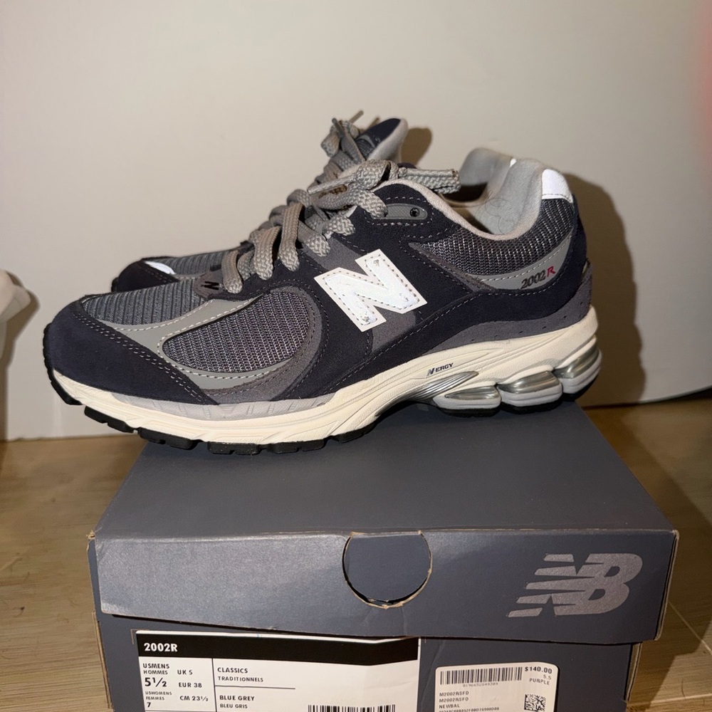 New Balance Men's 2002R Sneakers in Navy and Gray